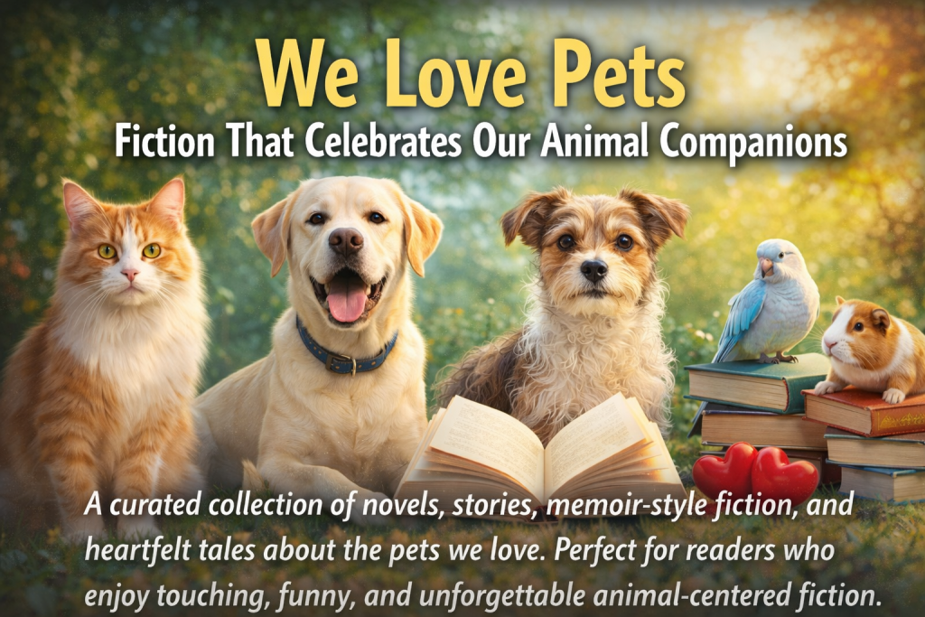 We Love Pets Fiction That Celebrates Our Animal Companions A curated collection of novels, stories, memoir-style fiction, and heartfelt tales about the pets we love. Perfect for readers who enjoy touching, funny, and unforgettable animal-centered fiction.