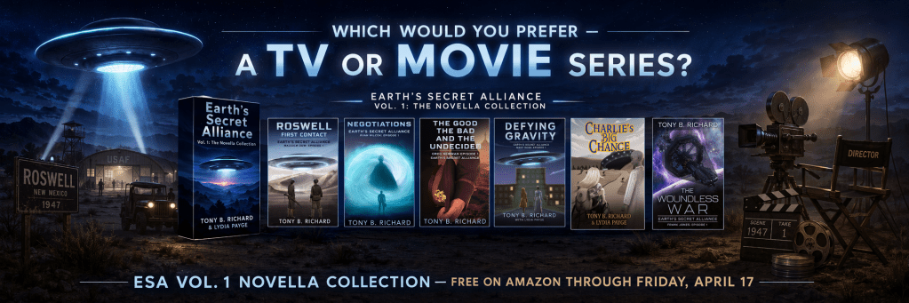 Which would you prefer — a TV or Movie series? Plus, a free book through Friday!