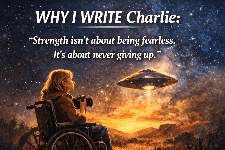 Why I write Charlie Truth isn't about being fearless, it's about never giving up.
